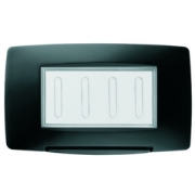 Imagine Ramă ornament 2M negru Chorus - GEWISS | GW16702TN