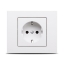 Imagine Priză Schuko 16A alb Grano - OVIVO | 400-010300-217