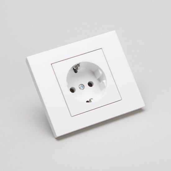 Imagine Priză Schuko 16A alb Grano - OVIVO | 400-010300-217