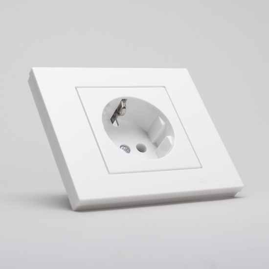 Imagine Priză Schuko 16A alb Grano - OVIVO | 400-010300-217