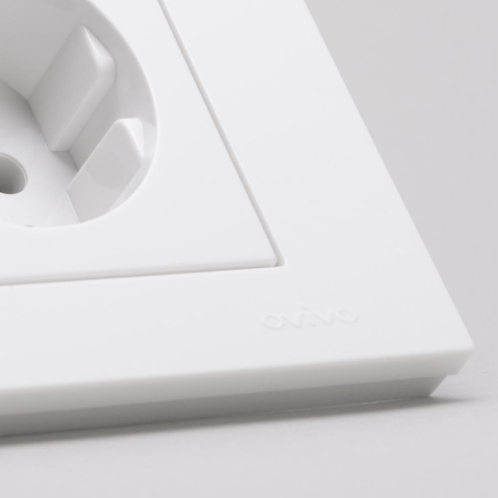 Imagine Priză Schuko 16A alb Grano - OVIVO | 400-010300-217