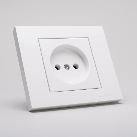 Imagine Priză fără contact de protecție 16A alb Grano - OVIVO | 400-010300-215
