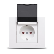 Imagine Priză Schuko cu capac 16A alb Grano - OVIVO | 400-010300-243