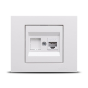 Imagine Priză date RJ45 Cat6 alb Grano - OVIVO | 400-010300-229