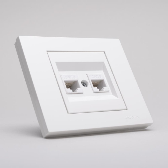 Imagine Priză date RJ45 Cat6 alb Grano - OVIVO | 400-010300-230