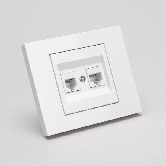 Imagine Priză date RJ45 Cat6 alb Grano - OVIVO | 400-010300-234