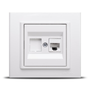 Imagine Priză date RJ45 Cat6 alb Mina - OVIVO | 401-010300-229
