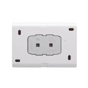 Imagine Priză dublă Schuko 16A alb Nivo - OVIVO | 402-010000-907