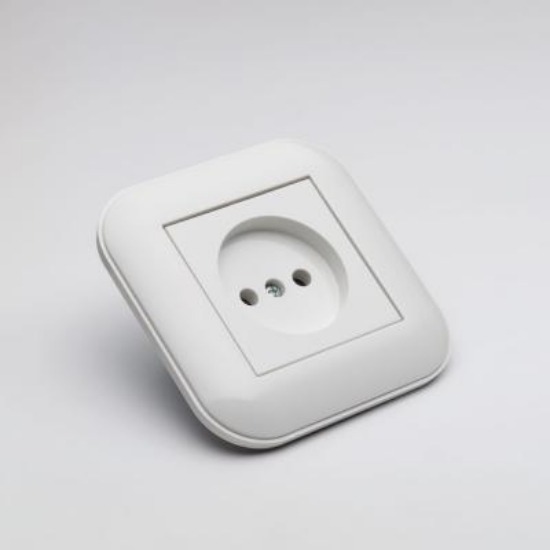 Imagine Priză fără contact de protecție 16A alb Loft - OVIVO | 404-010301-215