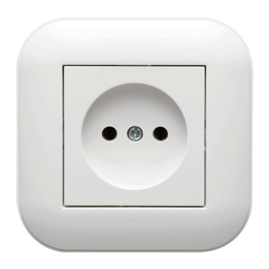 Imagine Priză fără contact de protecție 16A alb Loft - OVIVO | 404-010301-215