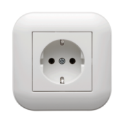 Imagine Priză Schuko 16A alb Loft - OVIVO | 404-010301-217