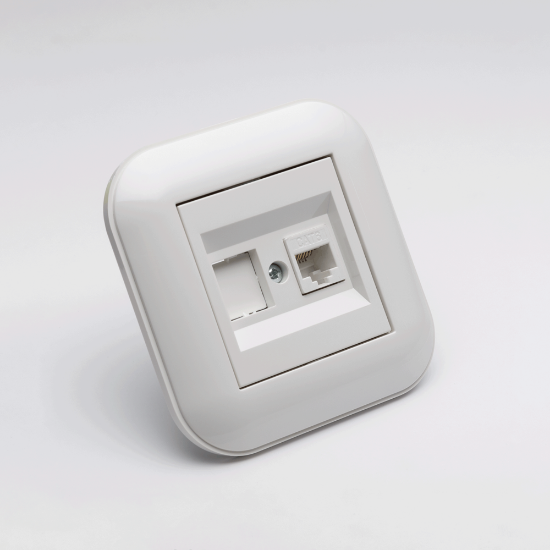Imagine Priză date RJ45 Cat6 alb Loft - OVIVO | 404-010301-229
