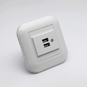 Imagine Priză USB alb Loft - OVIVO | 404-010301-247