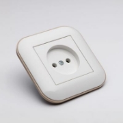 Imagine Priză fără contact de protecție 16A alb/Kraft Loft - OVIVO | 404-010306-215
