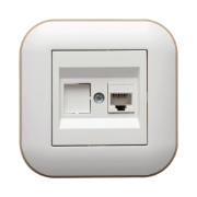 Imagine Priză date RJ45 Cat6 alb/Kraft Loft - OVIVO | 404-010306-229