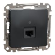 Imagine Priză date RJ45 Cat6 antracit Noua Sedna - SCHNEIDER