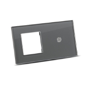Imagine Ramă 2 posturi touch - gri Pulsar Touch NS - PULSAR