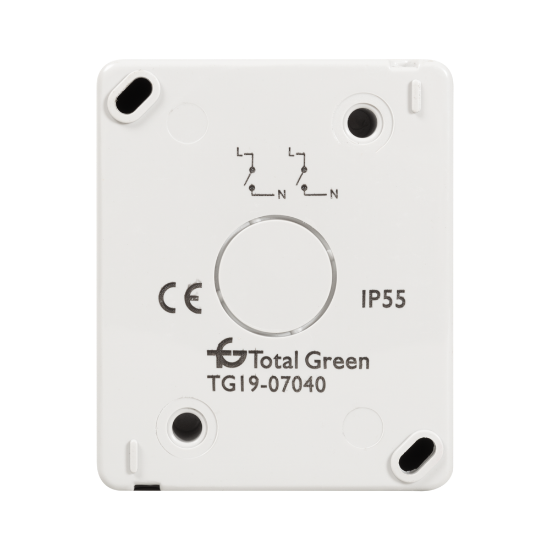 Imagine Comutator aplicat 10A IP55 gri PT IP55 - TOTAL GREEN | 1202.101