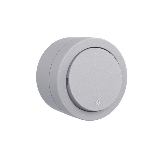 Imagine Întrerupător cu indicator LED aplicat 10A IP54 gri Xone - OVIVO | 406-240000-205