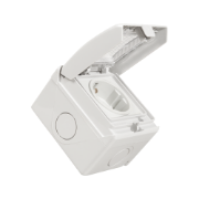 Imagine Priză Schuko aplicată 16A IP55 gri PT IP55 - TOTAL GREEN | 1204.101