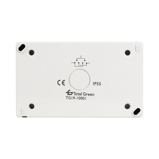 Imagine Priză dublă Schuko aplicată 16A IP55 gri PT IP55 - TOTAL GREEN | 1205.101