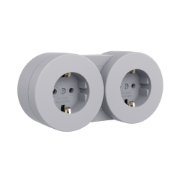 Imagine Priză Schuko aplicată 16A IP54 gri Xone - OVIVO | 406-240000-921