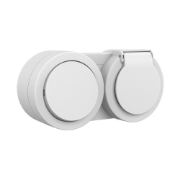 Imagine Priză cu capac+întrerupător aplicat 16A IP54 alb Xone - OVIVO | 406-010000-923