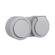 Imagine Priză cu capac+întrerupător aplicat 16A IP54 gri Xone - OVIVO | 406-240000-923