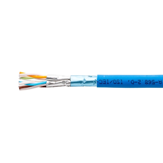 Imagine Cablu de date, F/FTP CAT6A BLUE LSZH CUPRU-500M RECBER 506047 vechi/506259 nou 