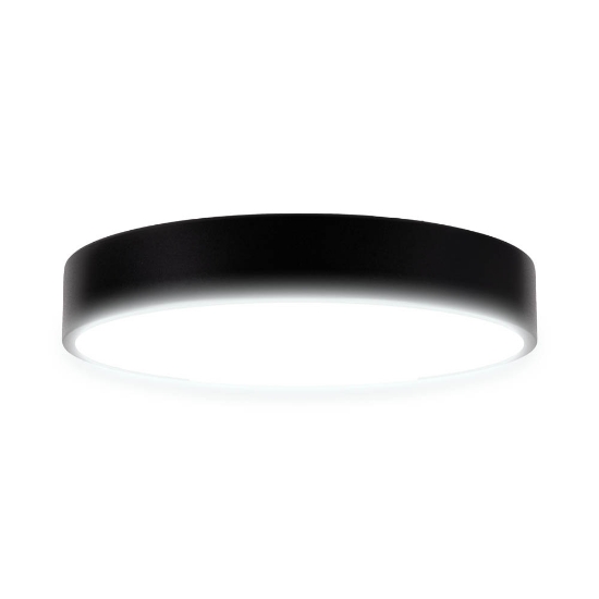 Imagine Plafoniera Flux LED 18W 1710lm IP20, negru, Erste