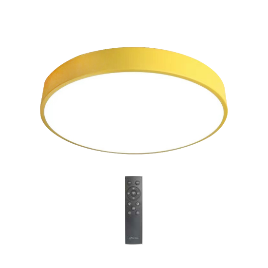 Imagine Plafonieră Macaron 52W CCT3000-6000K LED, galben, Erste