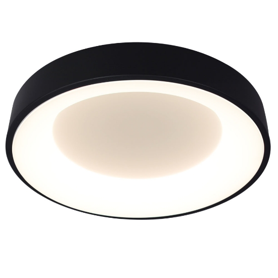 Imagine Plafoniera Lind LED 50W 4000K 48cm IP20, negru, Erste