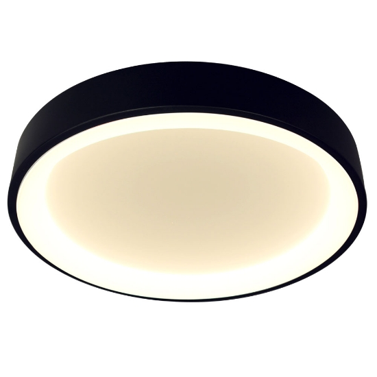 Imagine Plafoniera Lind LED 62W 4000K 60cm IP20, negru, Erste