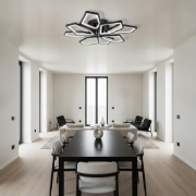 Imagine Plafoniera Maxi LED 110W IP20, negru, Erste