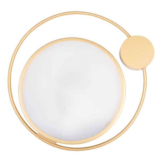 Imagine Plafonieră Moon 28W 1400lm 3000K 440x70mm, auriu, Erste