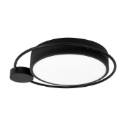 Imagine Plafonieră Moon 28W 1400lm 3000K 440x70mm, negru, Erste