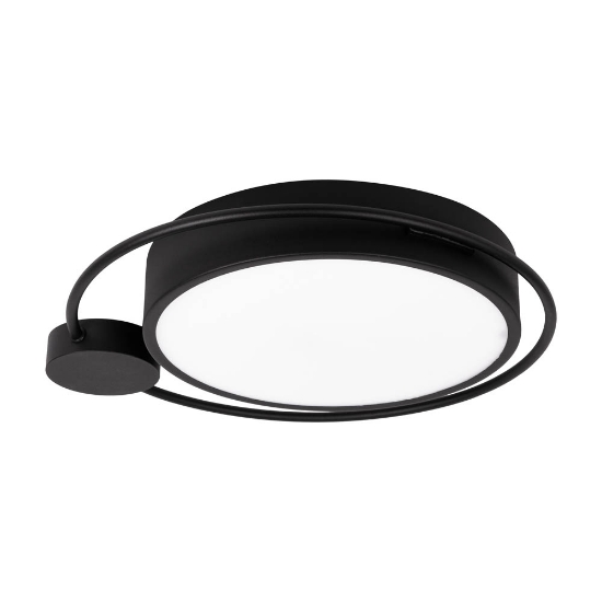 Imagine Plafonieră Moon 28W 1400lm 3000K 440x70mm, negru, Erste
