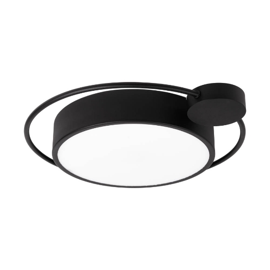 Imagine Plafonieră Moon 28W 1400lm 3000K 440x70mm, negru, Erste