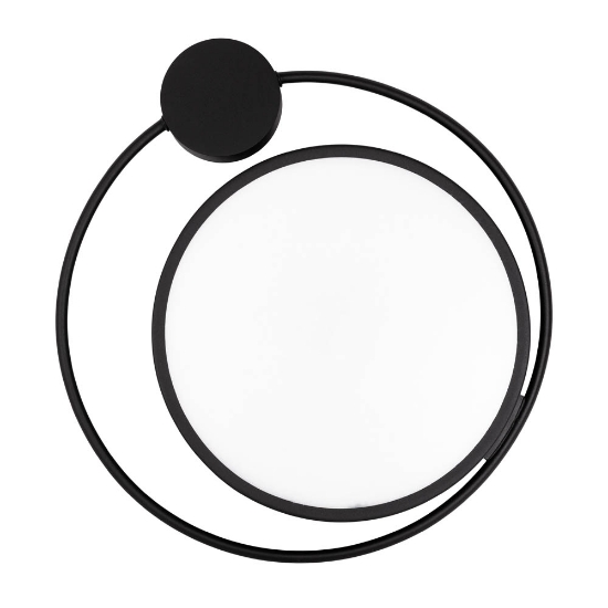 Imagine Plafonieră Moon 28W 1400lm 3000K 440x70mm, negru, Erste