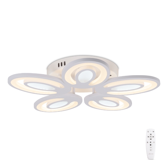 Imagine Plafoniera Petal LED 80W 3CCT cu telecomanda, alb, Erste