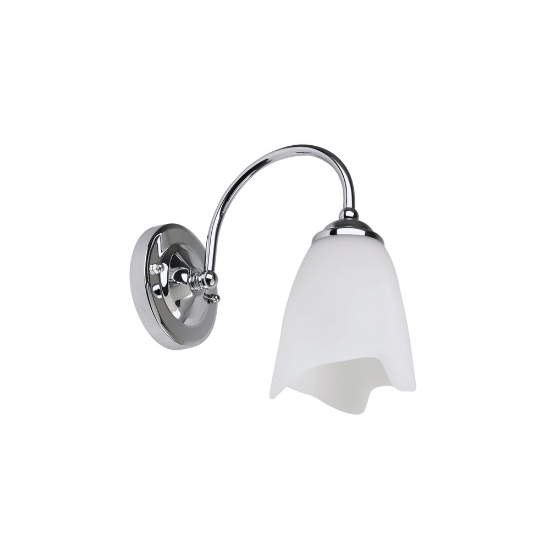 Imagine Aplica Silvia Crom+Alb 1xE27 60W