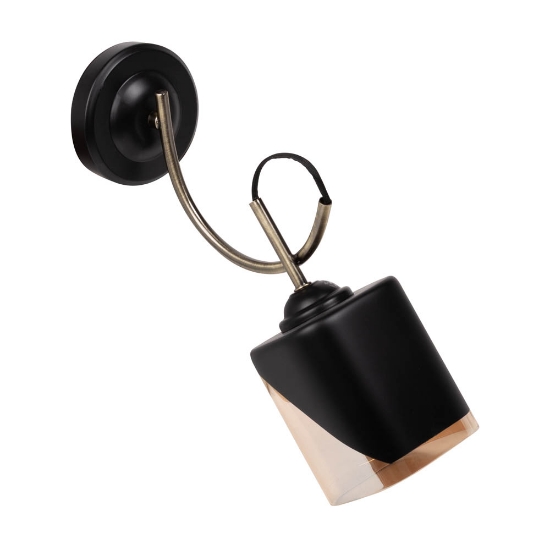 Imagine Aplica Smoky 1XE27 IP20, negru+auriu, Erste