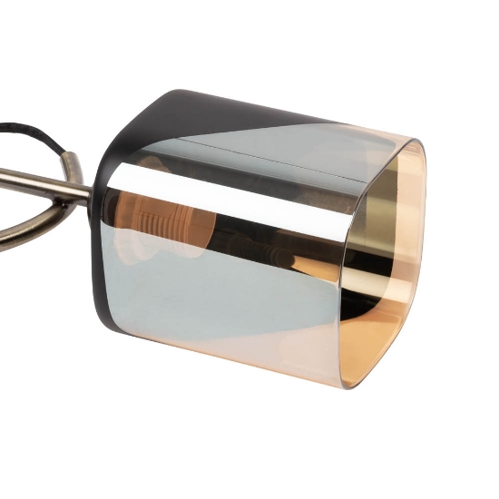 Imagine Aplica Smoky 1XE27 IP20, negru+auriu, Erste