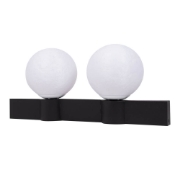 Imagine Aplica Glace 2XE27 IP20, negru+alb, Erste
