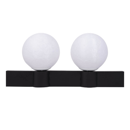 Imagine Aplica Glace 2XE27 IP20, negru+alb, Erste