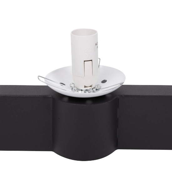 Imagine Aplica Glace 2XE27 IP20, negru+alb, Erste