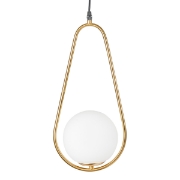 Imagine Pendul Nuli 1XE14 40W 1.5m, auriu, Erste