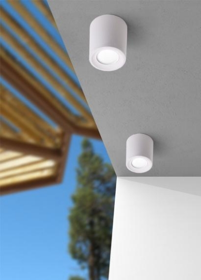Imagine Plafoniera Livia 6W GU10 2700K-4000K IP55, alb, Fumagalli