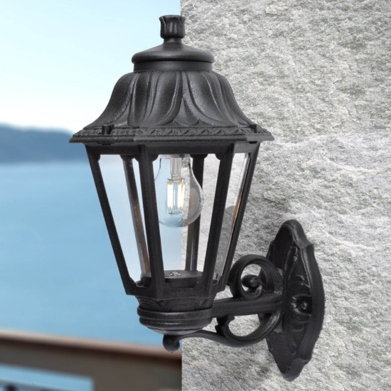 Imagine Aplica Anna 1XE27 IP55, negru, Fumagalli