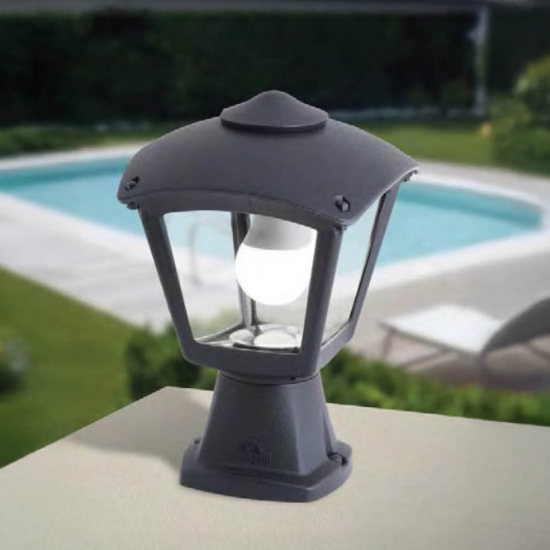 Imagine Lampa gradina Roby 1XE27 IP55, negru, Fumagalli